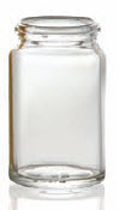 25 ml tablet jar, clear, type 3 moulded glass
