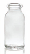 10 ml injection vial, clear, type 3 moulded glass