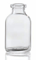 20 ml injection vial, clear, type 1 moulded glass