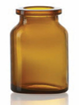 30 ml injection vial, amber, type 1 moulded glass