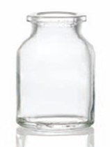 30 ml injection vial, clear, type 1 moulded glass