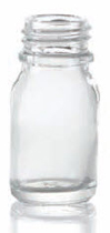 30 ml dropper bottle, clear, type 3 moulded glass