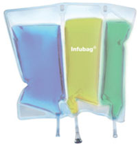 Three chamber infusion bag
