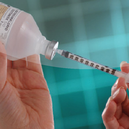 500 ml vial PEHD Ø 32 mm neck, irradiated