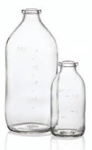 Bild von 100 ml infusion vial, clear, type 1 moulded glass