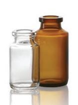 Bild von 100 ml injection vial, amber, type 1 moulded glass