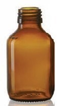 Bild von 100 ml veral bottle, amber, type 3 moulded glass