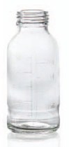 Bild von 1000 ml plasma bottle, clear, type 1 moulded glass