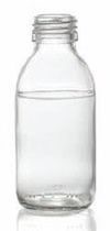 Bild von 125 ml syrup bottle, clear, type 3 moulded glass