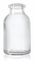 Bild von 15 ml aerosol bottle, clear, type 3 moulded glass