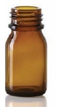 Bild von 15 ml dropper bottle, amber, type 3 moulded glass