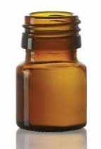 Bild von 20 ml dropper bottle, amber, type 3 moulded glass