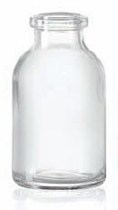 Bild von 24 ml aerosol bottle, clear, type 3 moulded glass