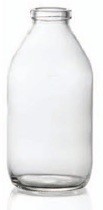 Bild von 250 ml infusion vial, clear, type 3 moulded glass