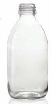 Bild von 250 ml syrup bottle, clear, type 3 moulded glass