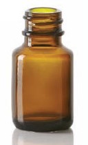 Bild von 3/5 ml diagnostic bottle, amber, type 1 moulded glass
