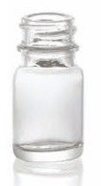 Bild von 3/5 ml diagnostic bottle, clear, type 1 moulded glass