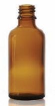 Bild von 30 ml dropper bottle, amber, type 3 moulded glass