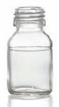 Bild von 30 ml syrup bottle, clear, type 3 moulded glass