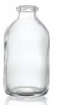 Bild von 40 ml aerosol bottle, clear, type 3 moulded glass