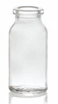 Bild von 5 ml injection vial, clear, type 1 moulded glass