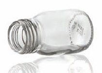 Bild von 50 ml syrup bottle, clear, type 3 moulded glass