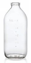 Bild von 500 ml infusion vial, clear, type 3 moulded glass