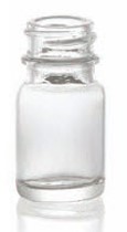Bild von 6/8 ml diagnostic bottle, clear, type 1 moulded glass