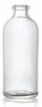 Bild von 60 ml aerosol bottle, clear, type 3 moulded glass