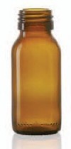 Bild von 60 ml dropper bottle, amber, type 3 moulded glass