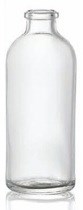 Bild von 66 ml aerosol bottle, clear, type 3 moulded glass