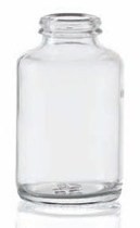Bild von 80 ml tablet jar, clear, type 3 moulded glass