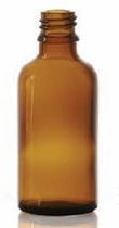 Bild von 10 ml dropper bottle, amber, type 3 moulded glass